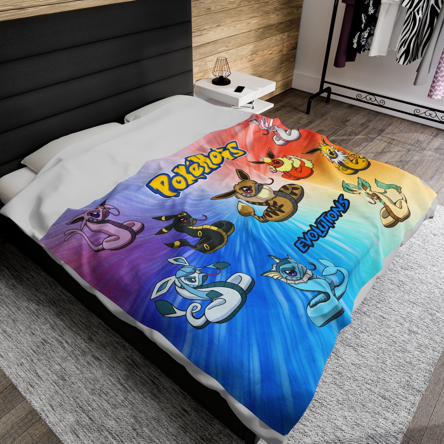 PokeHogs Evolutions Velveteen Plush Blanket