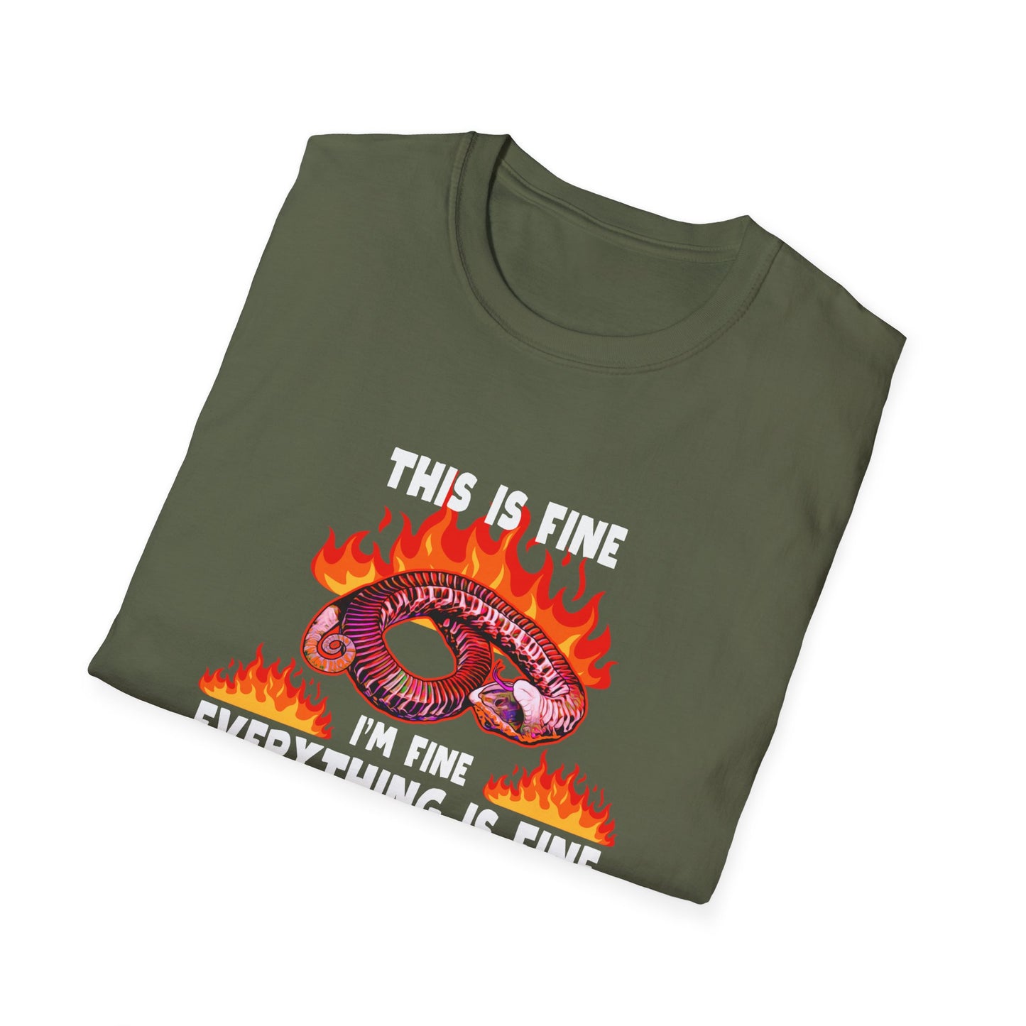 "This is Fine" Hognose Unisex Softstyle T-Shirt