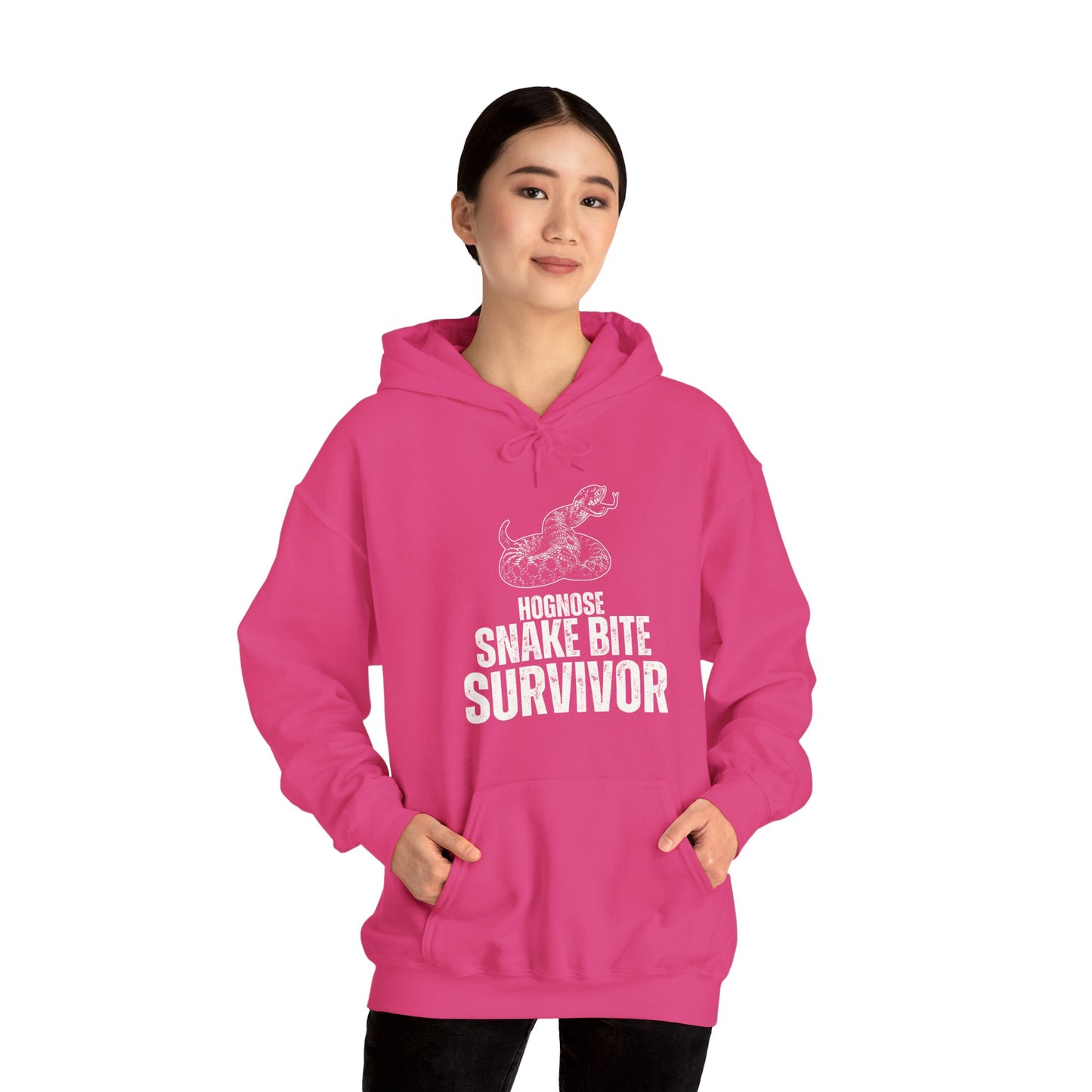 "Hognose Snakebite Survivor" Unisex Heavy Blend™ Hooded Sweatshirt