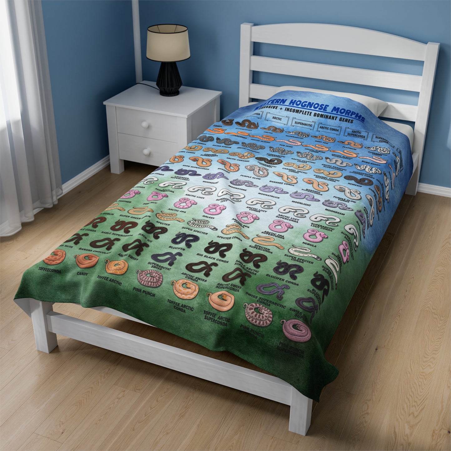 Hognose Morphs Velveteen Plush Blanket