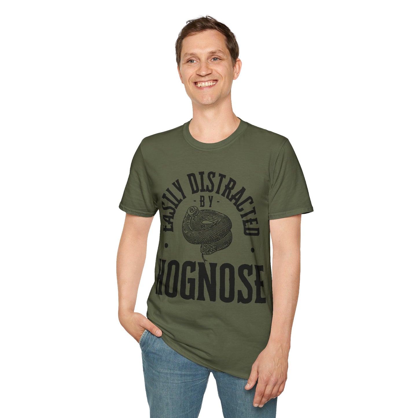 "Easily Distracted" Hognose Unisex Softstyle T-Shirt