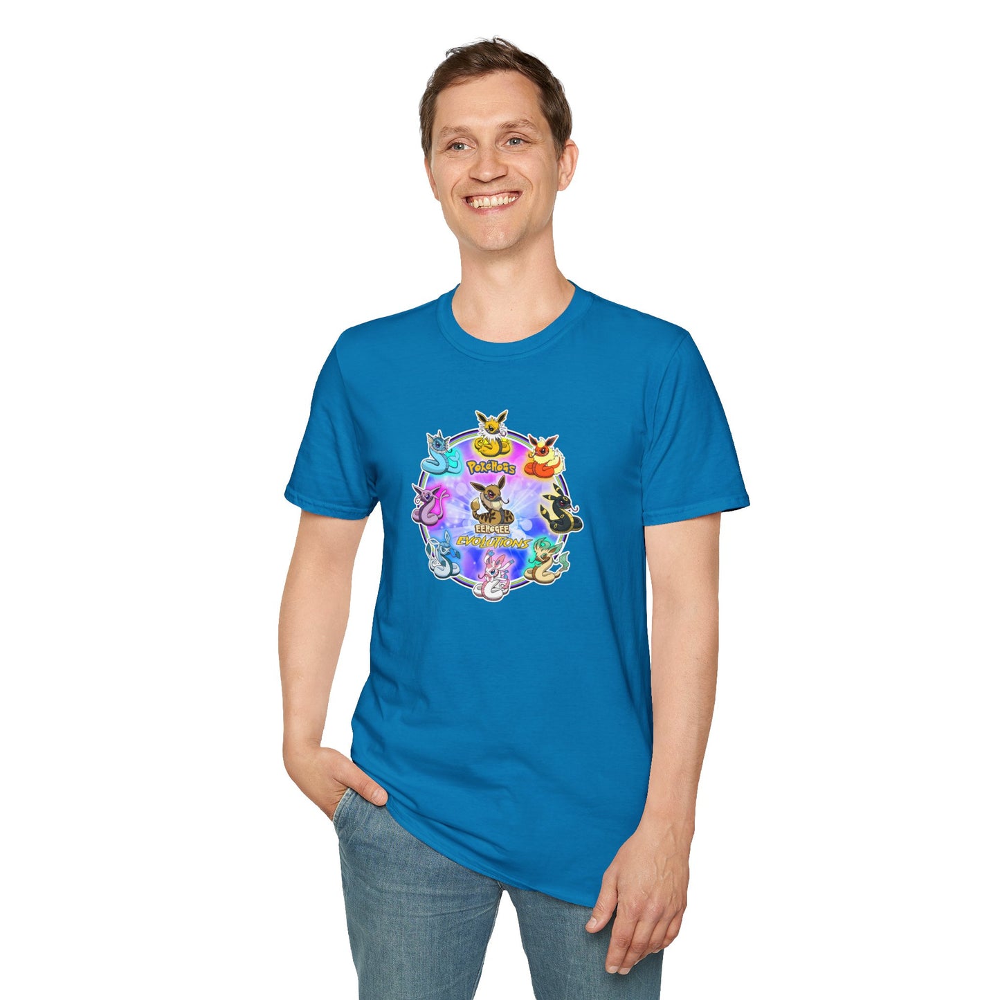 "Pokehogs Evolution" Unisex Softstyle T-Shirt