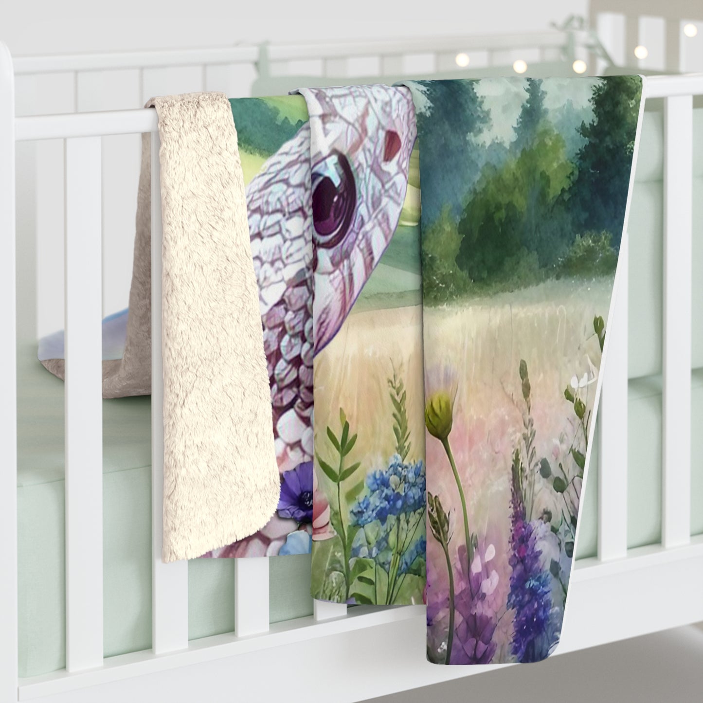 Rainbow Hog Sherpa Fleece Blanket