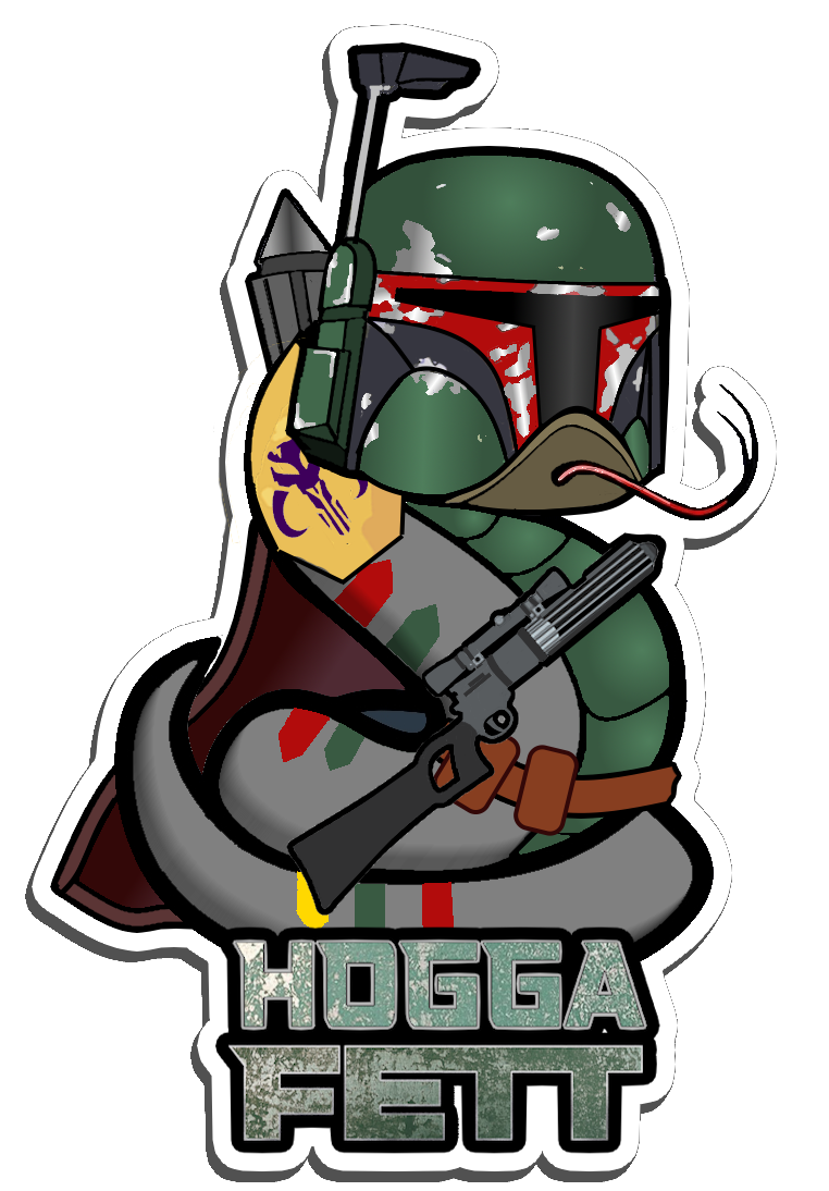 Hogga Fett Sticker