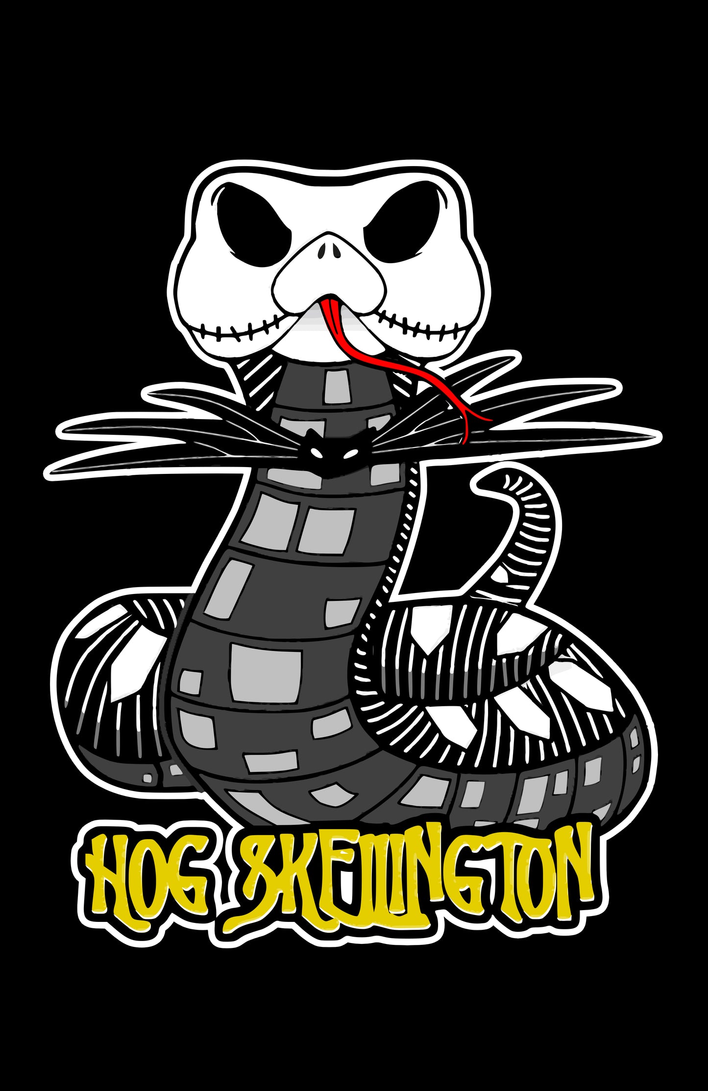 Hog Skellington Sticker