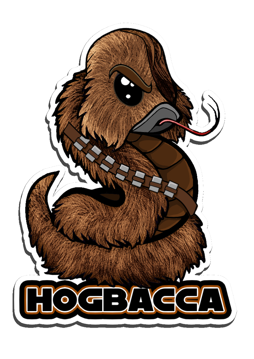 Hogbacca Sticker