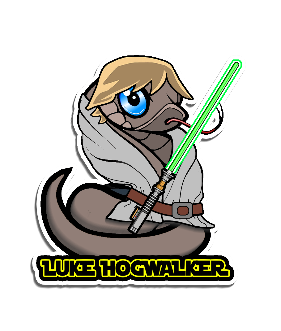 Luke Hogwalker Sticker