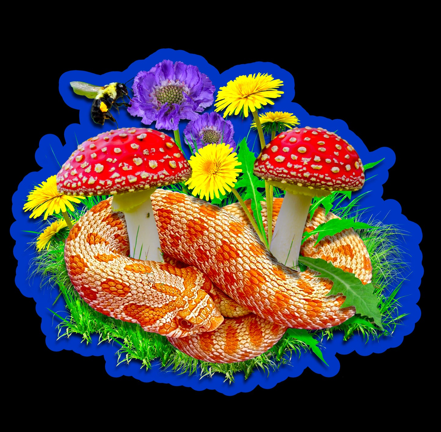 Albino Western Hognose Large Sticker