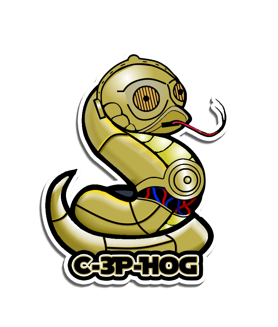 C-3P-HOG Sticker