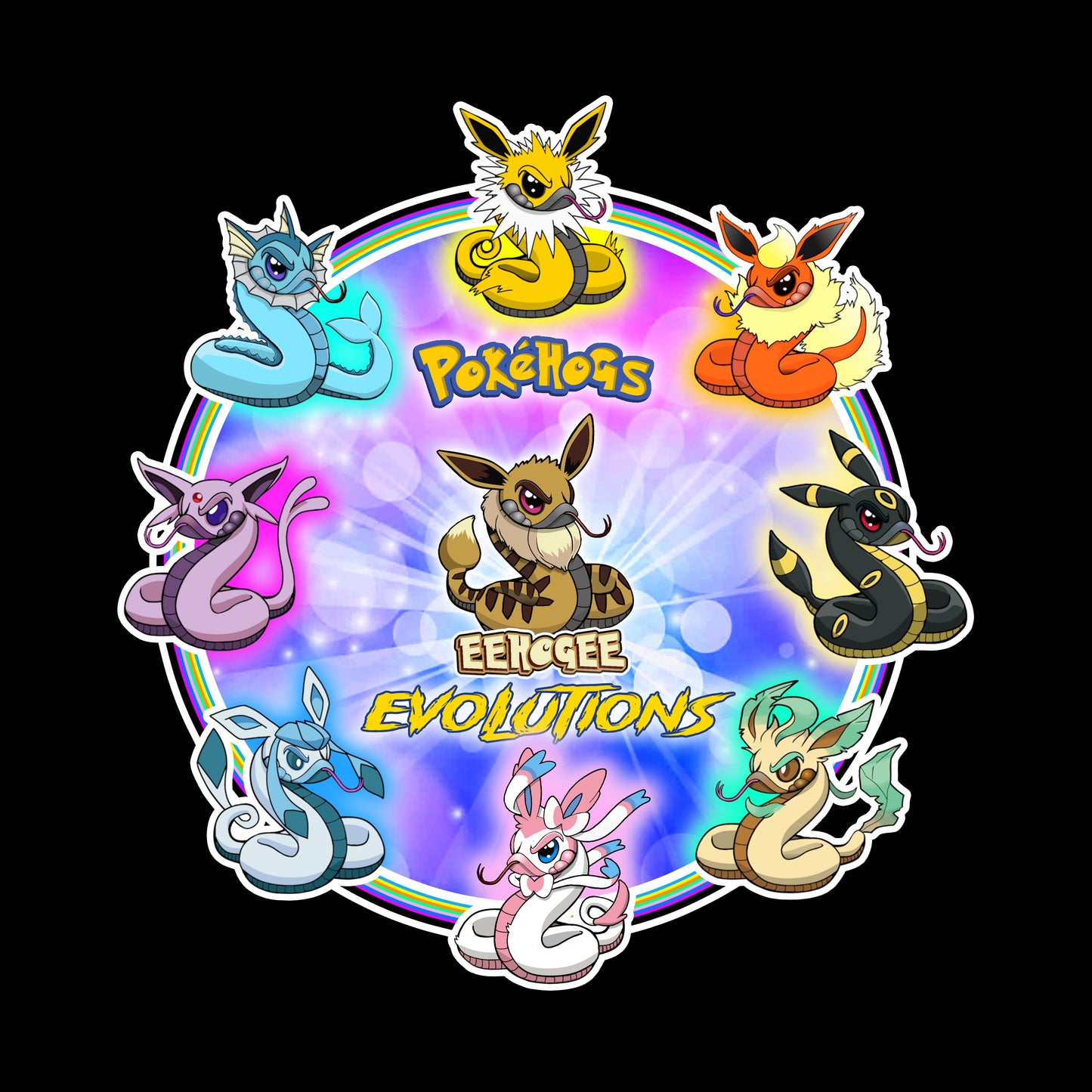 eeHogee Evolutions Sticker