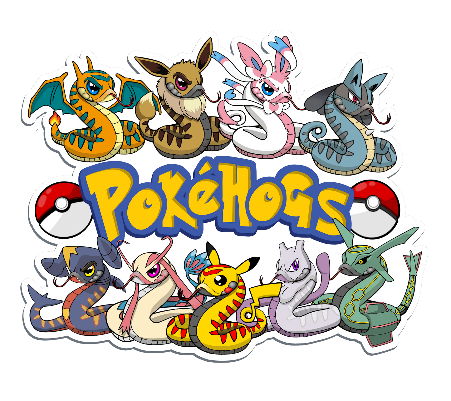 Pokehogs Group Sticker