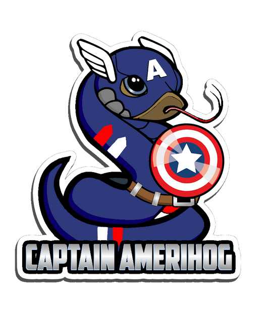 Captain Amerihog Sticker