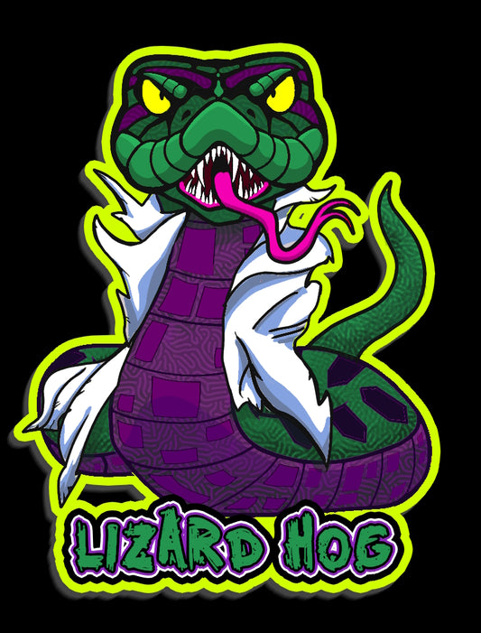 Lizard Hog Sticker