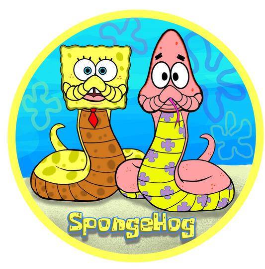 Spongehog Sticker