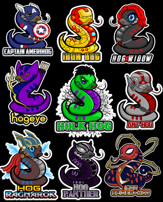 Hogvengers Sticker Set