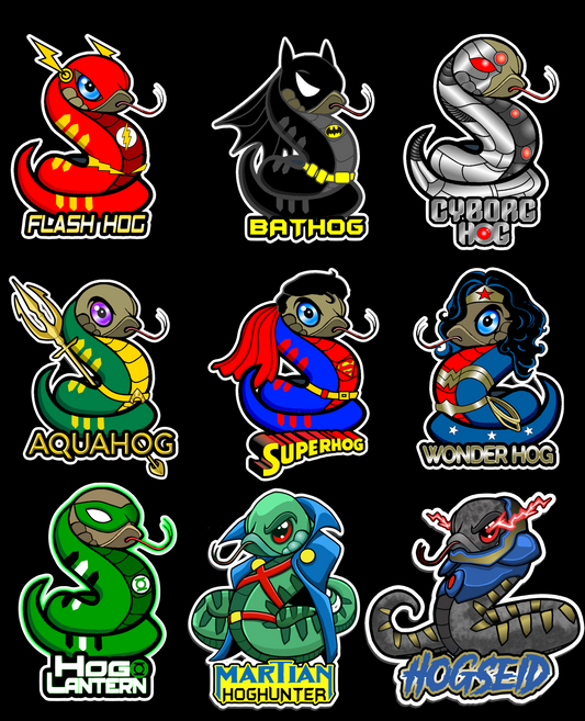 Justice Hogs Sticker Set