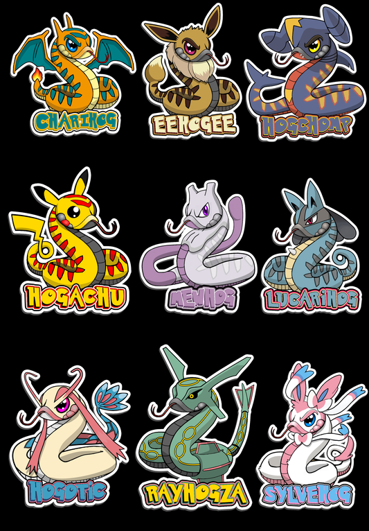 Pokehogs Sticker Set